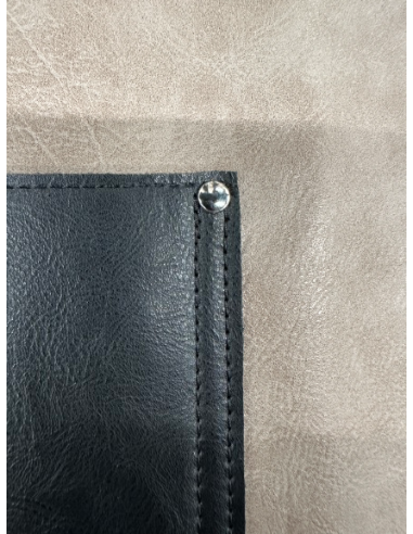 GREMBIULI: vendita online GREMBIULE WOSDE SIMILPELLE FUMO E NERO SENZA PETTORINA 60X40 CM in offerta