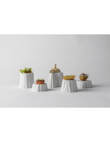 PIATTI: vendita online PODIO GOURMET IMPERO ELEMENTI SUMISURA ROYALE 6 X 3 CM IN PORCELLANA in offerta