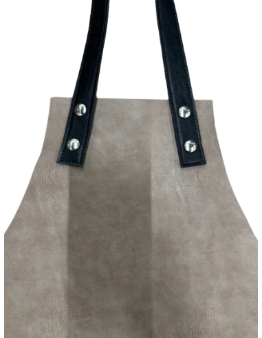 GREMBIULI: vendita online GREMBIULE WOSDE SIMILPELLE FUMO E NERO CON PETTORINA 64X80 CM in offerta