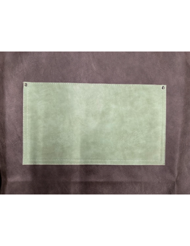 GREMBIULI: vendita online GREMBIULE WOSDE SIMILPELLE ANTRACITE E SALVIA CON PETTORINA 64X80 CM in offerta