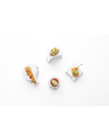 PIATTI: vendita online PODIO GOURMET IMPERO ELEMENTI SUMISURA ROYALE 10 X 7 CM IN PORCELLANA in offerta
