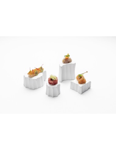 PIATTI: vendita online PODIO GOURMET IMPERO ELEMENTI SUMISURA ROYALE 10 X 7 CM IN PORCELLANA in offerta