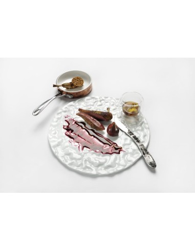 PIATTI: vendita online PIATTO TONDO SMALTATO MATERIA SUMISURA ROYALE IN PORCELLANA 23 CM in offerta