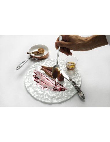 PIATTI: vendita online PIATTO TONDO SMALTATO MATERIA SUMISURA ROYALE IN PORCELLANA 23 CM in offerta