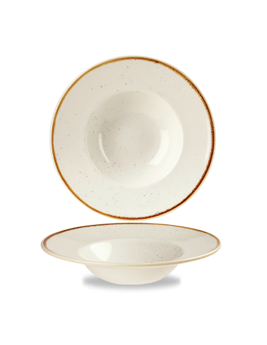 PIATTI: vendita online PIATTO FONDO TONDO PASTABOWL BIANCO CHURCHILL STONECAST WHITE PORCELLANA 24 CM in offerta