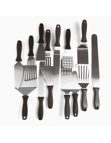 MESTOLAME: vendita online SPATOLA FORATA FLESSIBILE PADERNO 15,6 CM X 8,7 CM INOX POLIPROPILENE in offerta