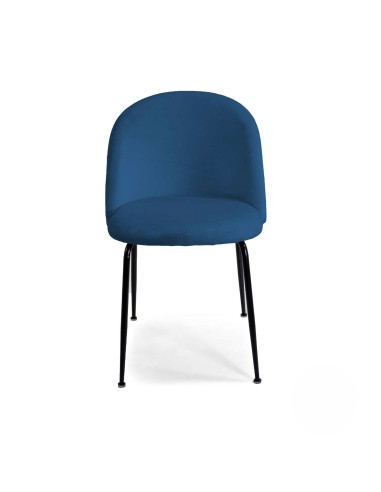 SEDIE - POLTRONE: vendita online SEDIA MICHELLE BLU / NERA POPOLO HOTELLERIE 50 CM X 57 CM X 80,5 CM in offerta