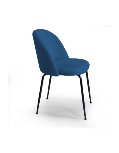 SEDIE - POLTRONE: vendita online SEDIA MICHELLE BLU / NERA POPOLO HOTELLERIE 50 CM X 57 CM X 80,5 CM in offerta
