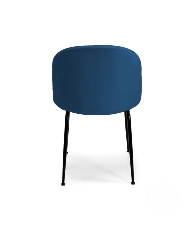 SEDIE - POLTRONE: vendita online SEDIA MICHELLE BLU / NERA POPOLO HOTELLERIE 50 CM X 57 CM X 80,5 CM in offerta