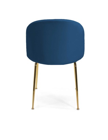 SEDIE - POLTRONE: vendita online SEDIA MICHELLE BLU / ORO POPOLO HOTELLERIE 50 CM X 57 CM X 80,5 CM in offerta