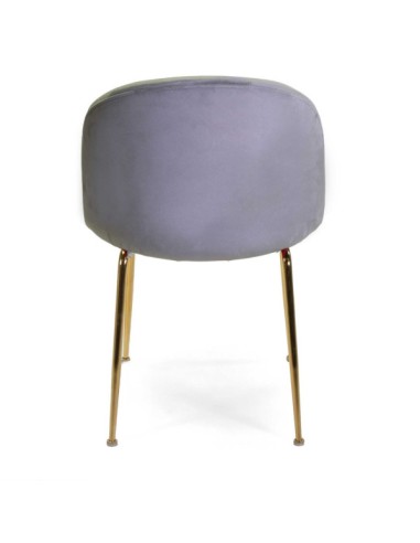 SEDIE - POLTRONE: vendita online SEDIA MICHELLE GRIGIA / ORO POPOLO HOTELLERIE 50 CM X 57 CM X 80,5 CM in offerta