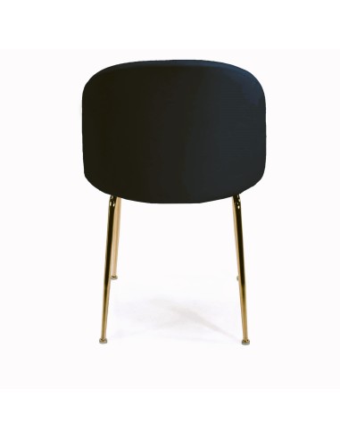 SEDIE - POLTRONE: vendita online SEDIA MICHELLE NERA / ORO POPOLO HOTELLERIE 50 CM X 57 CM X 80,5 CM in offerta