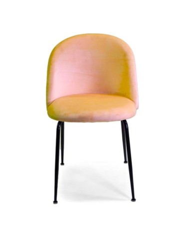 SEDIE - POLTRONE: vendita online SEDIA MICHELLE OCRA / NERA POPOLO HOTELLERIE 50 CM X 57 CM X 80,5 CM in offerta
