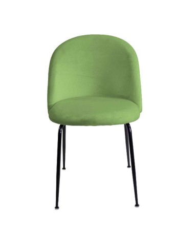 SEDIE - POLTRONE: vendita online SEDIA MICHELLE VERDE / NERA POPOLO HOTELLERIE 50 CM X 57 CM X 80,5 CM in offerta