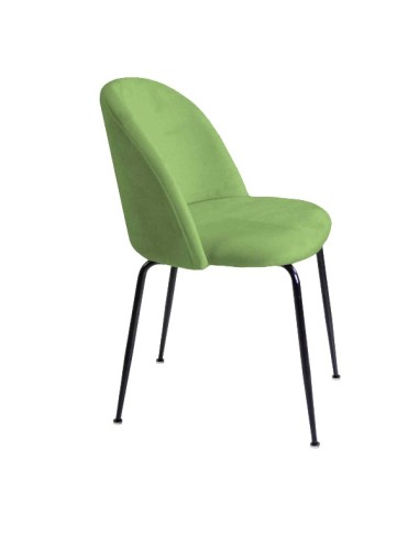 SEDIE - POLTRONE: vendita online SEDIA MICHELLE VERDE / NERA POPOLO HOTELLERIE 50 CM X 57 CM X 80,5 CM in offerta