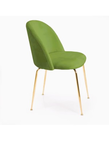 SEDIE - POLTRONE: vendita online SEDIA MICHELLE VERDE / ORO POPOLO HOTELLERIE 50 CM X 57 CM X 80,5 CM in offerta