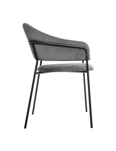 SEDIE - POLTRONE: vendita online POLTRONA SIRON ATMOSPHERA IN VELLUTO GRIGIO in offerta