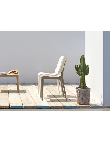 SEDIE - POLTRONE: vendita online SEDIA GINEVRA TECNOPOLIMERO TERRACOTTA SCAB in offerta