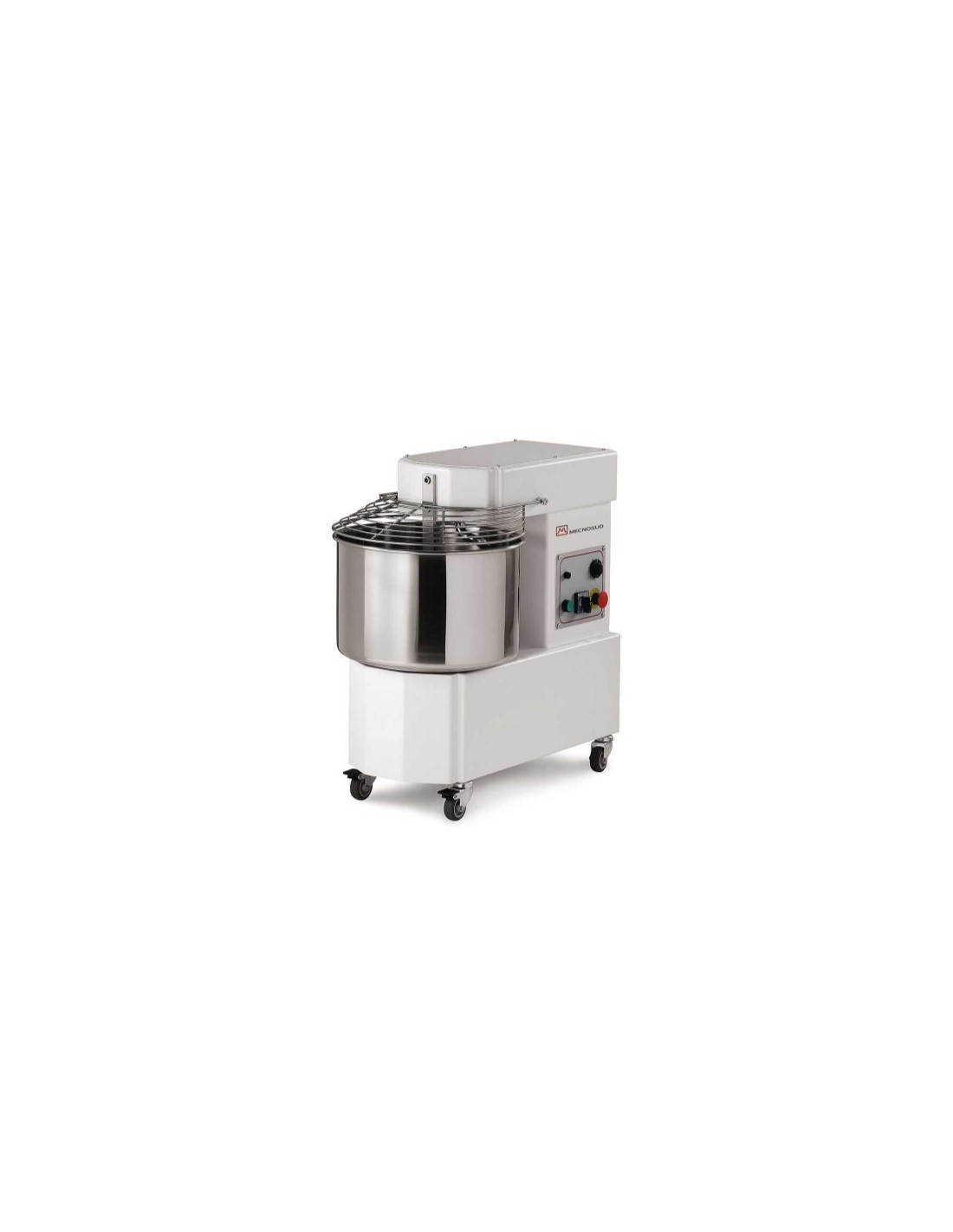 IMPASTATRICI: vendita online IMPASTATRICE SPIRALE KG.44 LT.50 KW.1,5/2,2 842X530X770 MECNOSUD in offerta