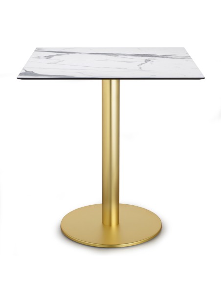 BASI TAVOLO: vendita online BASE TAVOLO TONDA TIFFANY ALTEZZA 73 CM IN ACCIAIO EFFETTO OTTONE SATINATO SCAB in offerta