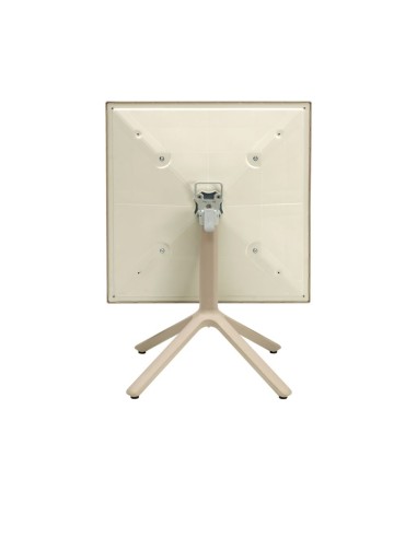TAVOLI: vendita online ECO TAVOLO COMPLETO DI PIANO LISCIO RIBALTABILE 70X70 TORTORA in offerta