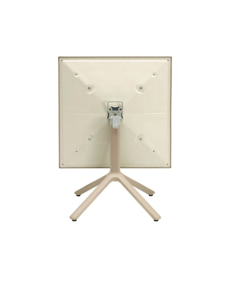 TAVOLI: vendita online ECO TAVOLO COMPLETO DI PIANO LISCIO RIBALTABILE 70X70 TORTORA in offerta