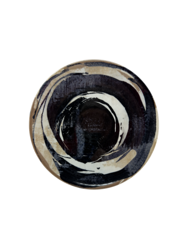 PIATTI: vendita online PIATTO PIANO CM.28 DARK MATTER SIVIGLIA PORCELLANA SATURNIA in offerta