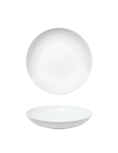 PIATTI: vendita online PIATTO FONDO BIANCO 22 CM SIVIGLIA PORCELLANA SATURNIA in offerta