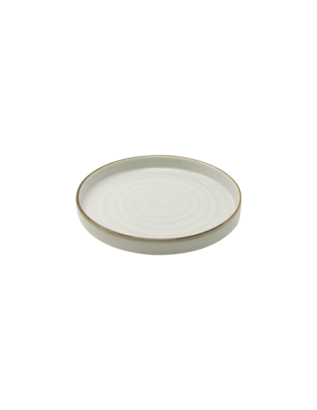 PIATTI: vendita online PIATTO PIANO CM.20 BIANCO VORTEX OSLO NORDIC PORCELLANA SATURNIA in offerta