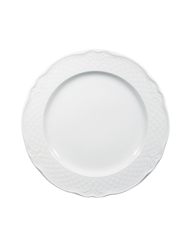 MALAGA BIANCO: vendita online PIATTO PIANO BIANCO CM.31 MALAGA PORCELLANA SATURNIA in offerta