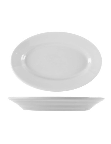 PIATTI: vendita online PIATTO OVALE 28 CM BIANCO TIVOLI PORCELLANA SATURNIA in offerta