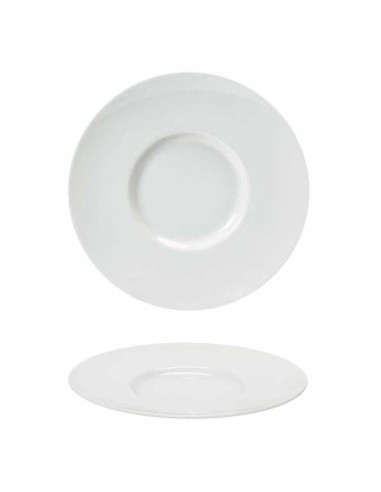PIATTI: vendita online PIATTO GOURMET 31 CM BIANCO NAPOLI PORCELLANA SATURNIA in offerta