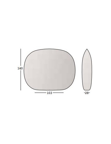 COMPLEMENTI D'ARREDO: vendita online SEPARE' BIANCO FADE SHELL PLUST INDOOR/OUTDOOR CM.103X28X140H in offerta