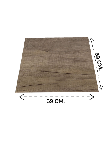 PIANI HPL: vendita online PIANO TAVOLO IN HPL 69X69 MM.10 MAHE' CORPO MARRONE MAFILPLAST in offerta