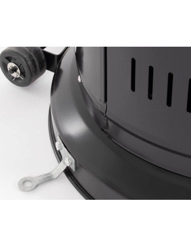 STUFE E RISCALDATORI: vendita online SCALDAPATIO STUFA A GAS CILINDRICO BIZZOTTO NERO ALTO 180 CM ACCIAIO INOX in offerta