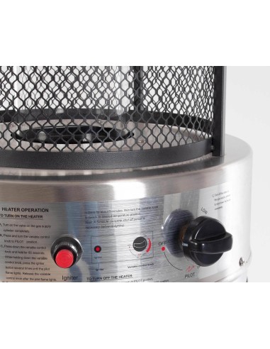 STUFE E RISCALDATORI: vendita online SCALDAPATIO STUFA A GAS CILINDRICO BIZZOTTO ALTEZZA 180 CM IN ACCIAIO INOX in offerta