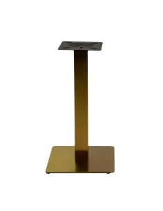 BASI TAVOLO: vendita online BASE TAVOLO JAMIE VACCHETTI 40 X 40 ALTEZZA 72 CM ORO IN ACCIAIO in offerta 2