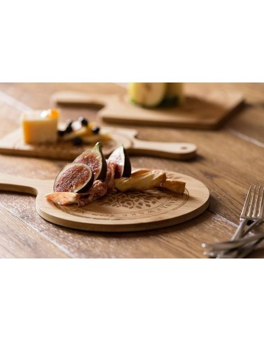VASSOI-TAGLIERI LEGNO: vendita online TAGLIERE TONDO NATURALE LEONE Ø 30 CM ALTEZZA 1 CM IN LEGNO DI BAMBOO in offerta