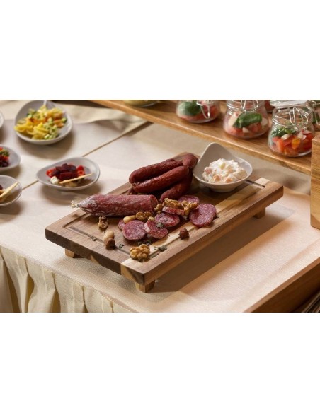VASSOI-TAGLIERI: vendita online VASSOIO RETTANGOLARE LEONE 20 CM X 30 CM X 5 CM IN LEGNO DI ACACIA in offerta
