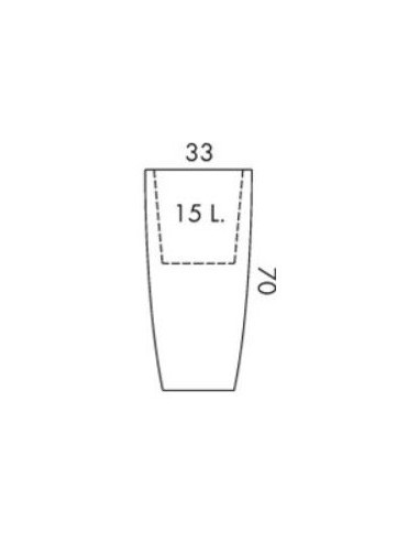 VASI-FIORIERE: vendita online VASO TALOS ELEGANCE Ø33 H 70CM CENERE NICOLI in offerta