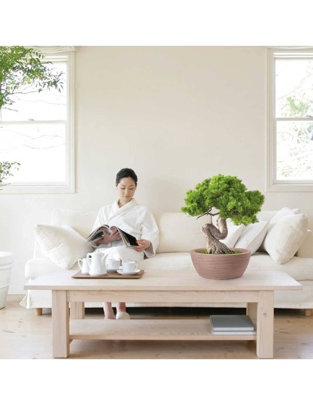 VASI-FIORIERE: vendita online VASO A CIOTOLA IN RESINA THETIS ELEGANCE Ø 30CM CENERE NICOLI in offerta