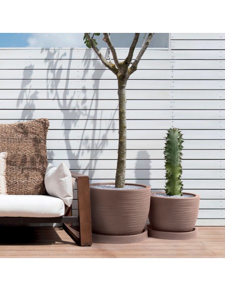 VASI-FIORIERE: vendita online VASO IN RESINA HERA ELEGANCE Ø30CM CORTEN NICOLI in offerta