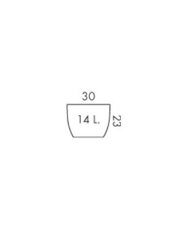 VASI-FIORIERE: vendita online VASO IN RESINA HERA ELEGANCE Ø30CM CENERE NICOLI in offerta