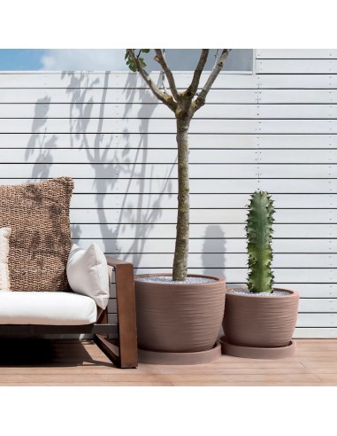 VASI-FIORIERE: vendita online VASO IN RESINA HERA ELEGANCE Ø 40CM CORTEN NICOLI in offerta
