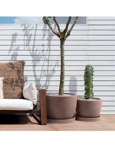 VASI-FIORIERE: vendita online VASO IN RESINA HERA ELEGANCE Ø 40CM CENERE NICOLI in offerta 2