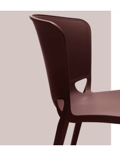 SEDIE-POLTRONE: vendita online SEDIA JUMBO BRONZO IN POLIPROPILENE IMPILABILE in offerta 2