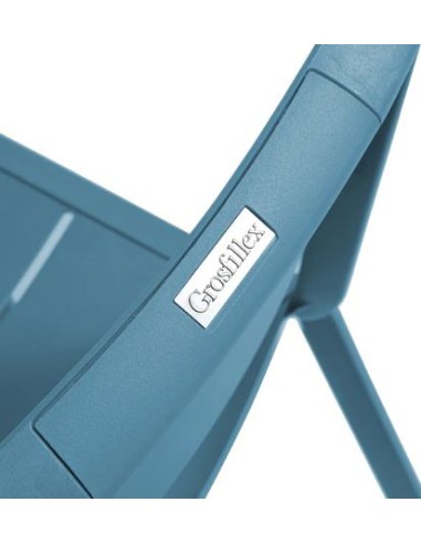 SEDIE-POLTRONE: vendita online SEDIA CANNES BLU MINERAL IMPILABILE GROSFILLEX in offerta