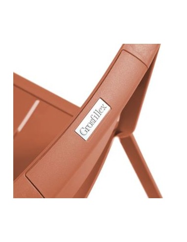 SEDIE-POLTRONE: vendita online SEDIA CANNES TERRACOTTA IMPILABILE GROSFILLEX in offerta