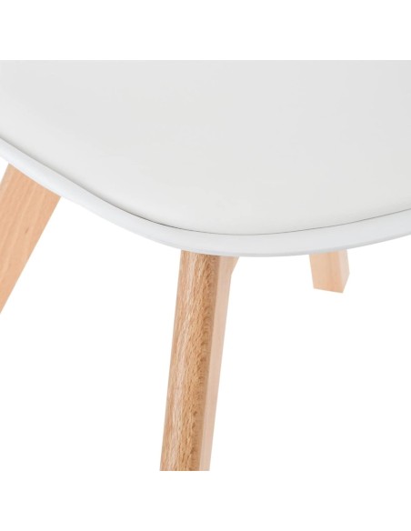 SEDIE-POLTRONE: vendita online SEDIA BAYA BIANCO GAMBE IN FAGGIO ATMOSPHERA in offerta