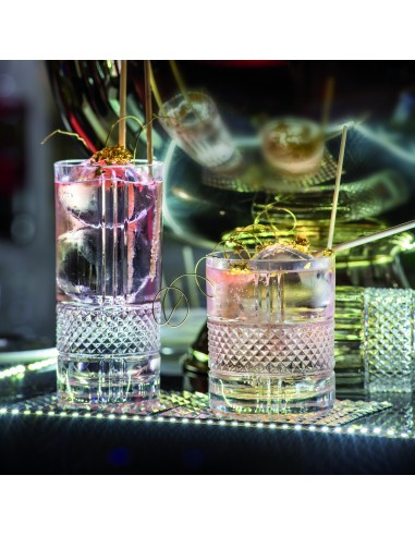 BICCHIERI: vendita online BICCHIERE TUMBLER LONG DRINK BRILLANTE RCR 37 CL SET 6 PEZZI in offerta